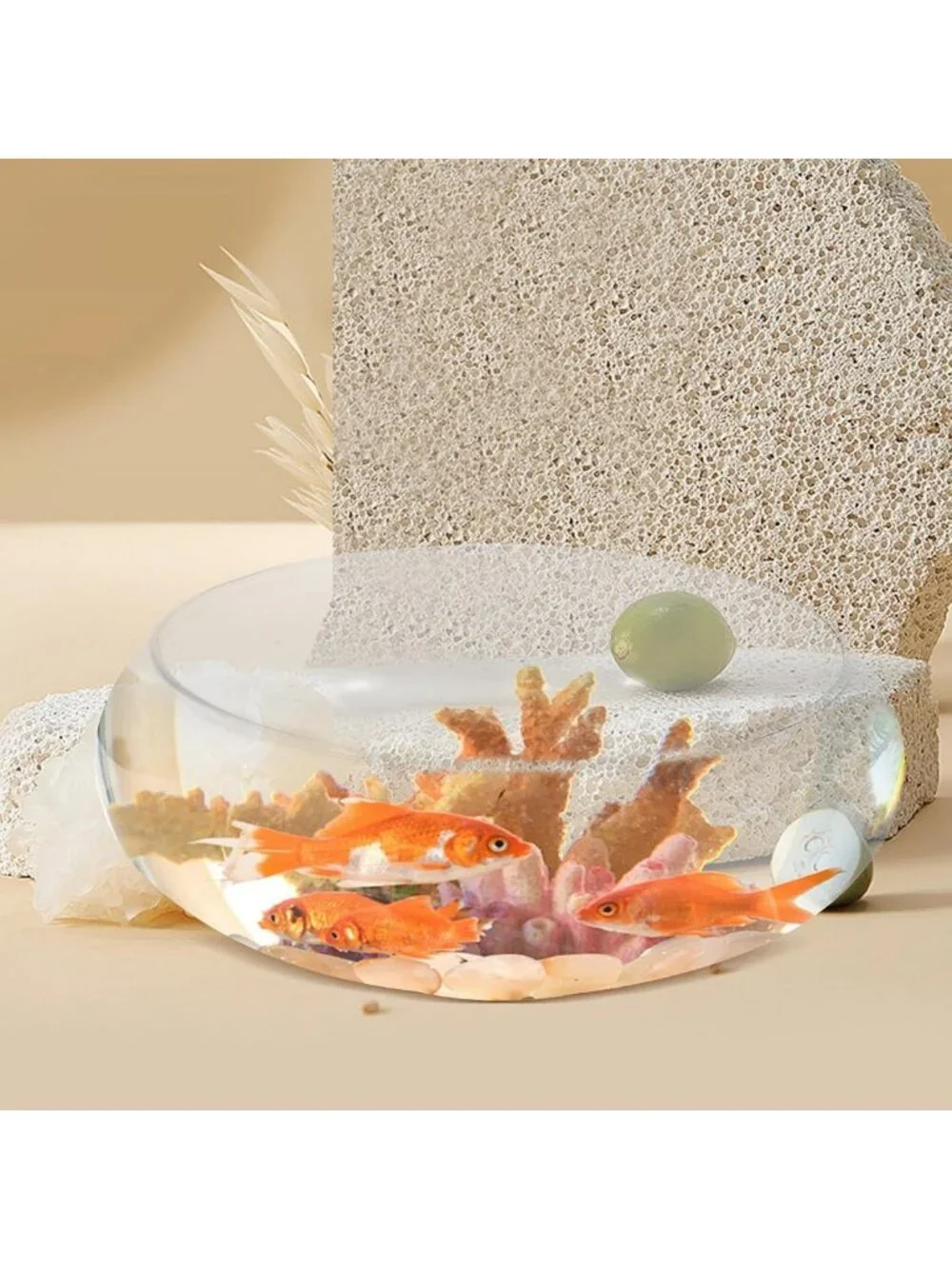 10-Inch Clear Glass Bowl - Large Round Planter for Plants, Centerpiece